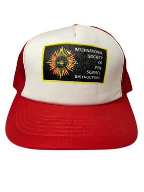 International Society of Fire Service Instructors Red & White Trucker Hat